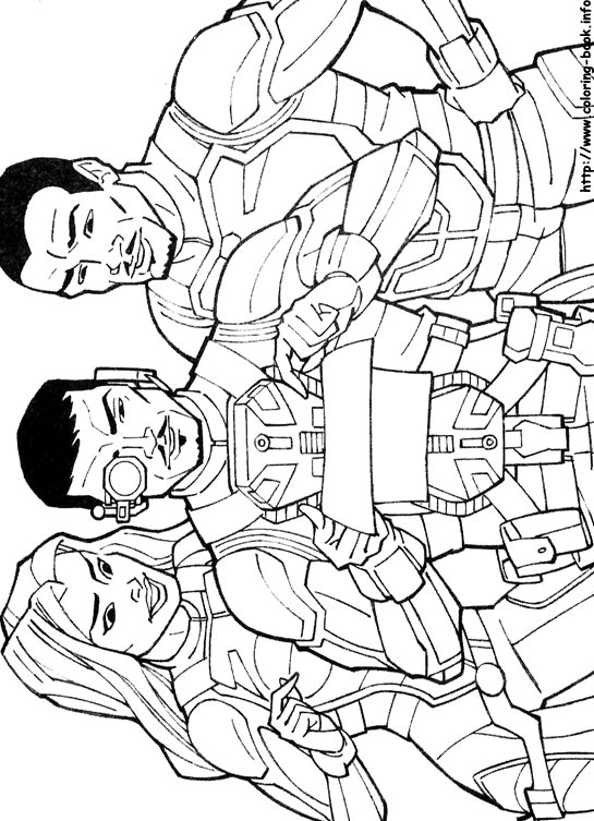 Plansa de colorat cu G.I. Joe 31 25